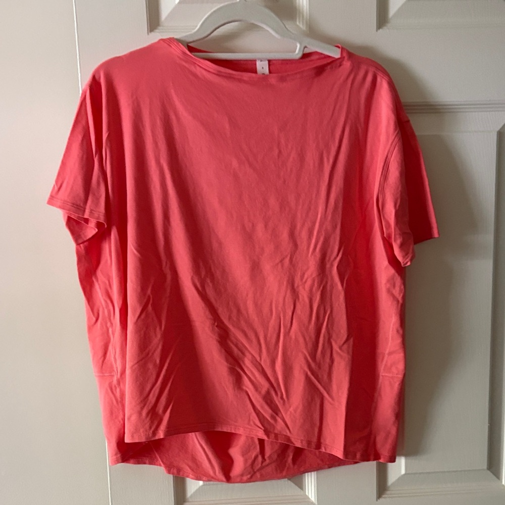 Lululemon Athletica Coral Short Sleeve Tee
